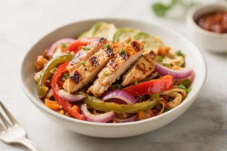 Grilled Chicken Fajita Bowl With Peppers & Onions – Bright, Fresh, and Satisfying