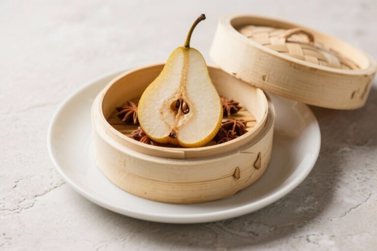 Spiced Pear Steamer – A Cozy, Caffeine-Free Warm Drink