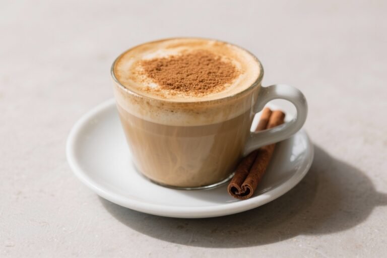 Brown Sugar Cinnamon Cortado – A Cozy, Spiced Espresso Treat