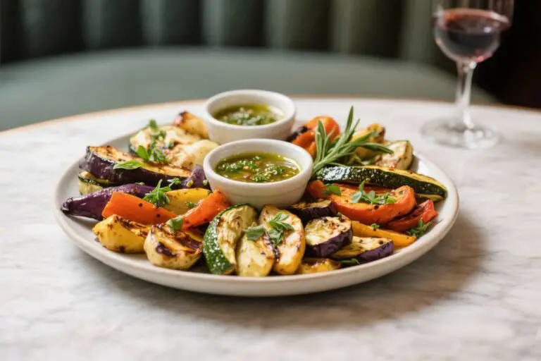 Mediterranean Roasted Vegetable Platter With Herb Dressing – Colorful, Flavorful, and Easy