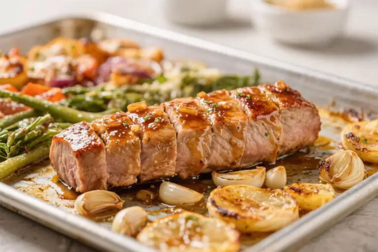 Honey Garlic Pork Tenderloin Sheet Pan Dinner – Easy, Flavorful, and Weeknight-Friendly