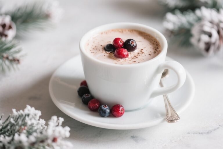 Winter Berry White Hot Chocolate – Cozy, Creamy, and Bright