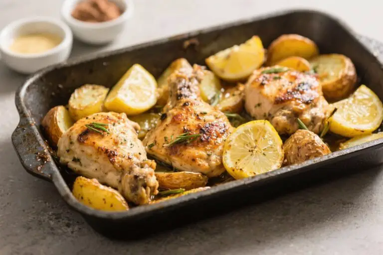 Greek Lemon Chicken with Potatoes (One-Pan Dinner) – Bright, Comforting, and Easy
