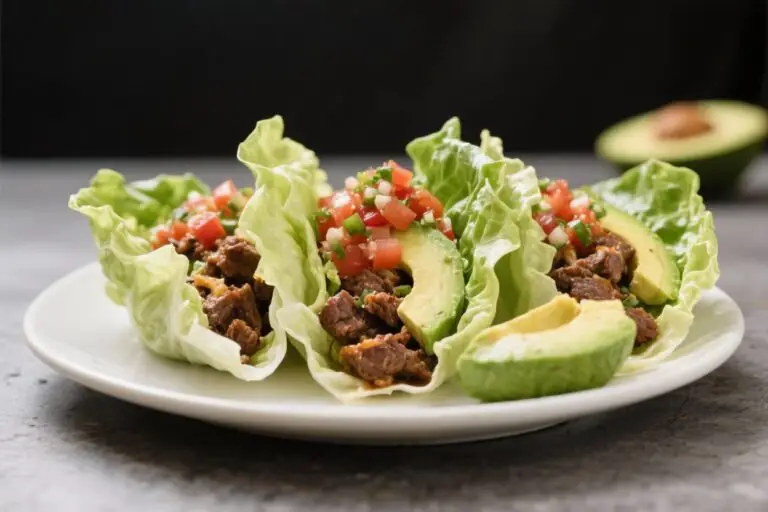 Beef Taco Lettuce Wraps With Avocado & Salsa – Fresh, Fast, and Flavorful
