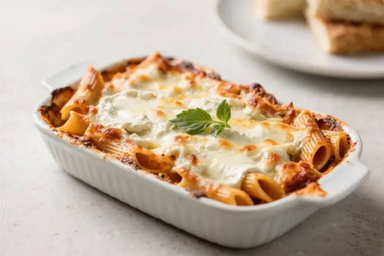 Baked Ziti With Ricotta and Mozzarella – Cozy, Cheesy Comfort