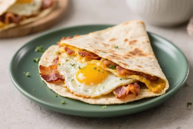 Easy Breakfast Quesadilla With Eggs & Bacon – Quick, Satisfying, and Crispy