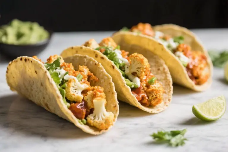 Vegan Cauliflower Buffalo Tacos – Spicy, Tangy, and Easy Weeknight Dinner