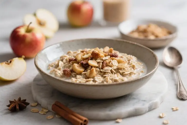 Vegan Cinnamon Apple Breakfast Oats – Cozy, Comforting, and Easy