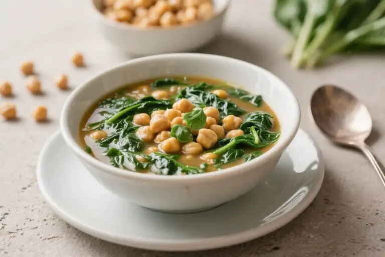 Cozy Chickpea Spinach Soup – A Warm, Nourishing One-Pot Meal