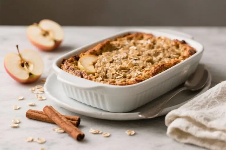 Apple Cinnamon Oatmeal Breakfast Bake – Cozy, Make-Ahead Morning Comfort