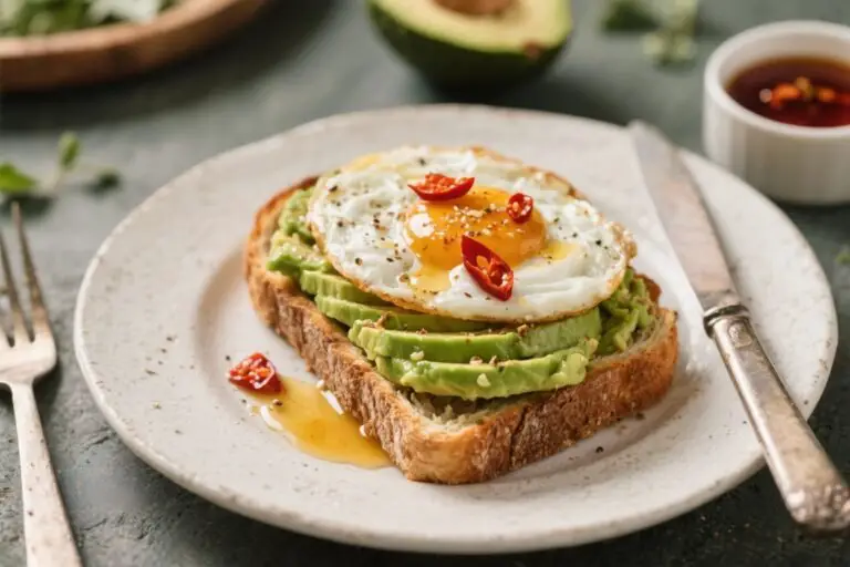 Vegan Avocado Toast Breakfast With Chili Oil – Simple, Spicy, and Satisfying