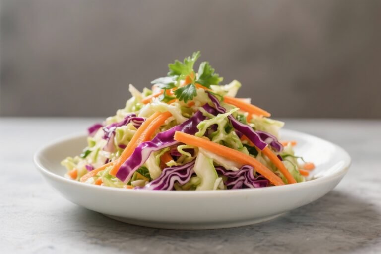 Detox Cabbage + Carrot Rainbow Slaw – Fresh, Crunchy, and Bright