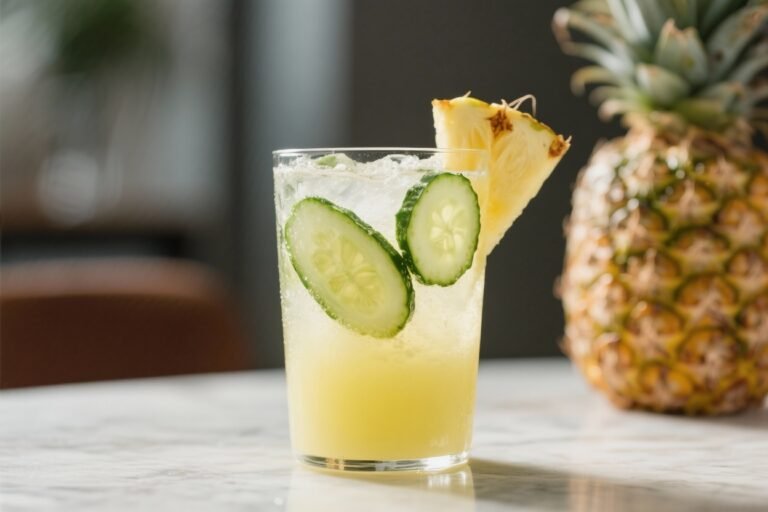Pineapple Cucumber Refreshing Detox Juice – Light, Zesty, and Hydrating