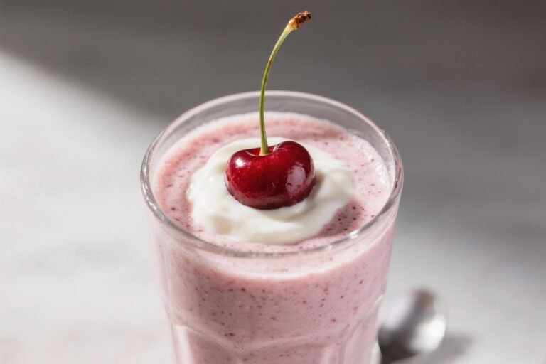 Cherry Vanilla Yogurt Smoothie – Creamy, Bright, and Ready in Minutes
