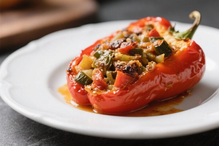 Vegetarian Italian Stuffed Peppers – Comforting, Flavorful, and Simple