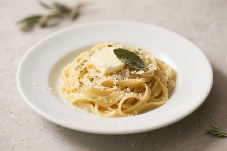 Classic Pasta with Butter, Parmesan & Sage – Simple, Comforting, and Fast
