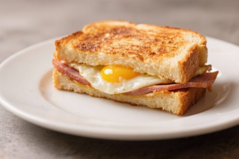 Breakfast Grilled Cheese with Egg & Ham – A Satisfying Morning Classic
