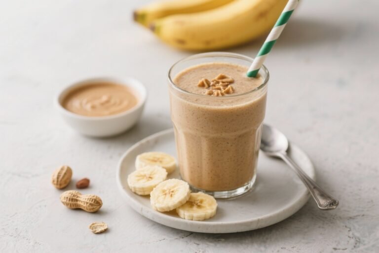 Peanut Butter Banana Breakfast Smoothie – Creamy, Filling, and Ready in Minutes