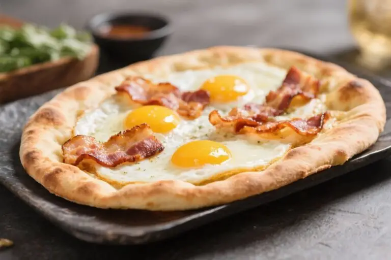 Breakfast Flatbread With Eggs and Bacon – A Simple, Satisfying Morning Meal
