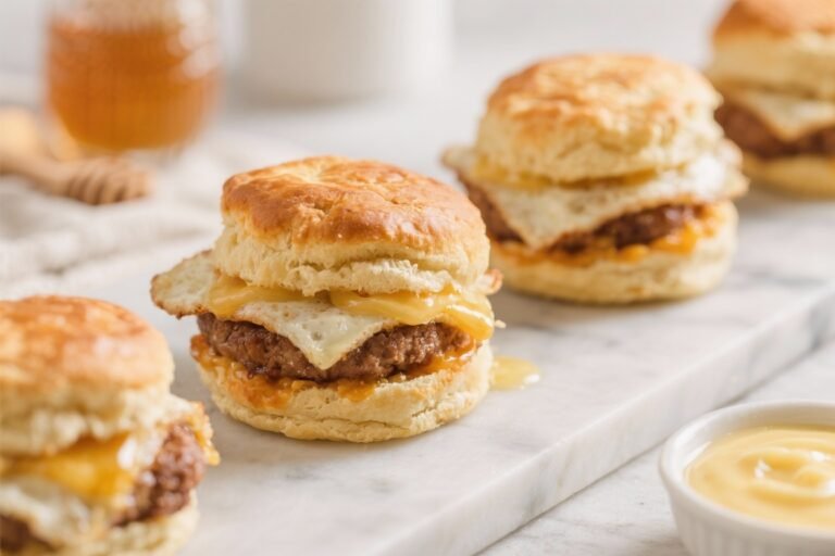 Honey Butter Breakfast Biscuit Sliders – Warm, Sweet, and Savory Mini Sandwiches