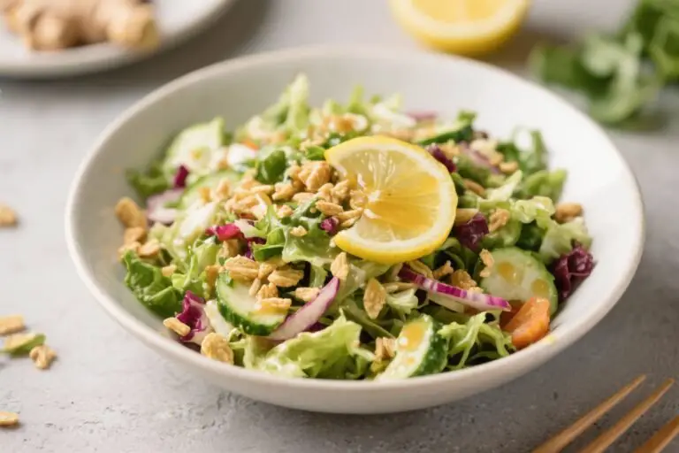 Detox Crunch Salad With Lemon Ginger Dressing – Fresh, Bright, and Satisfying