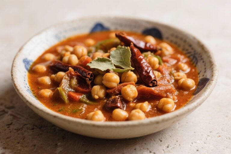 Moroccan Chickpea Stew With Warm Spices – Cozy, Flavorful, and Easy