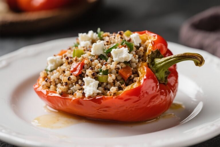 Mediterranean Stuffed Peppers With Quinoa & Feta – Bright, Satisfying, and Easy
